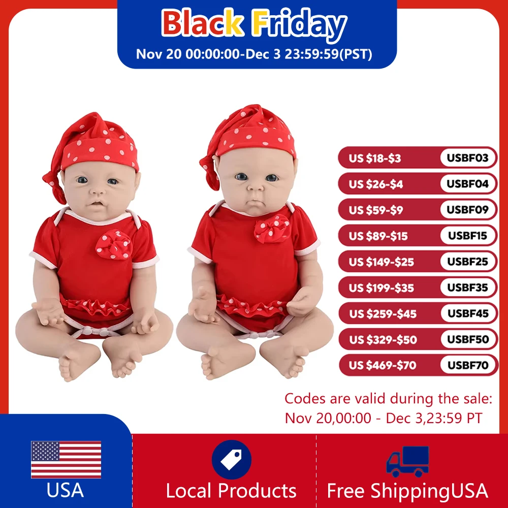 

Аутентичные 100% силиконовые неокрашенные куклы реборн, доставка со склада в США, оптовая продажа, реалистичные детские куклы для детей, игрушки Bebe