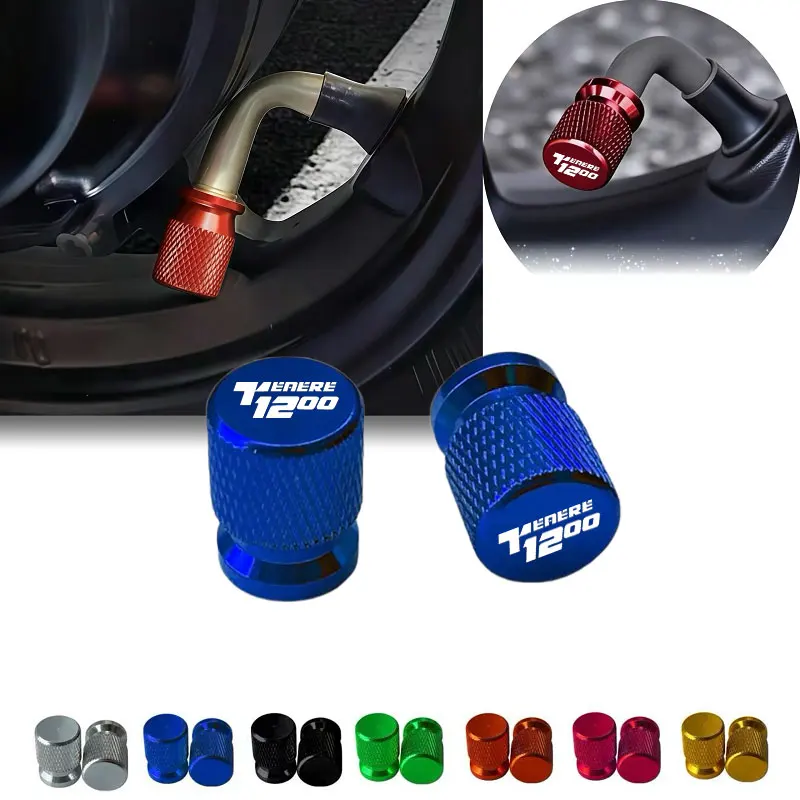 

For Yamaha Super Tenere 1200 XT1200Z 2Pcs Universal Motorbike Wheel Valve Caps, Anti-Dust Air Tight Valve Stem Protectors
