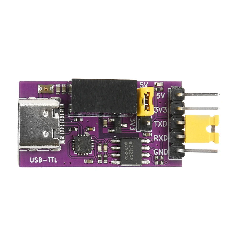 CH343 Isolated USB to TTL DC 3.3V/5V Serial Port Isolated Communication 6Mbps UART Downloader Module Type C