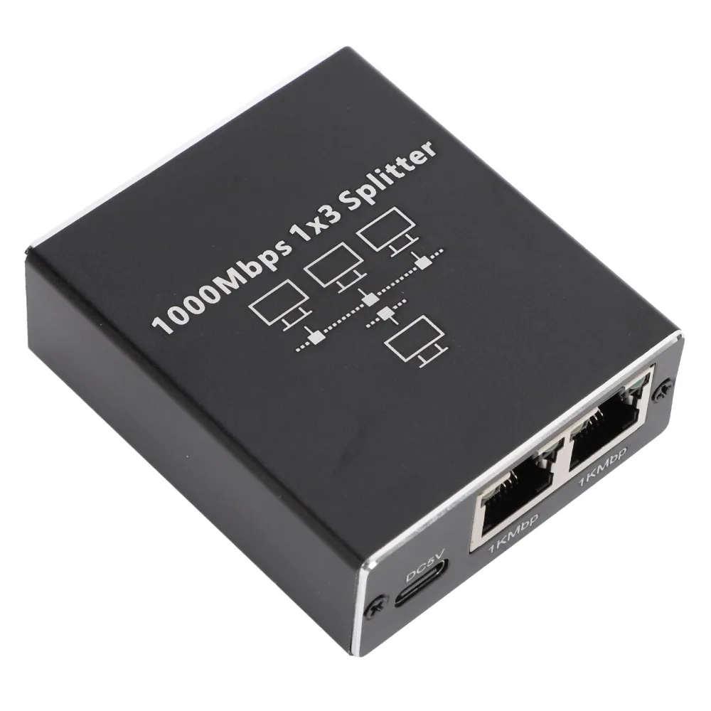 

Plug and Play 1000Mbps Ethernet Splitter 1 to 3 RJ45 Port LAN Splitter High Speed Internet Splitter Cat 5/5e/6/7/8 Cable