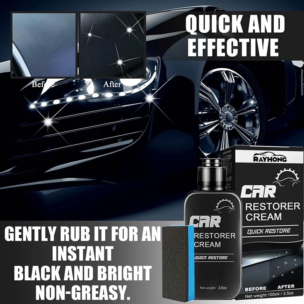 Plastic Revitalizing Coating Cream Multipurpose Car Coating Agents For Tires Wheels