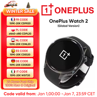 New Smartwatch OnePlus Watch 2 1.43'' AMOLED Screen 500mAh Battery 100+ Sport Modes 2GB+32GB 46mm WiFi GPS IP68 Google Pay