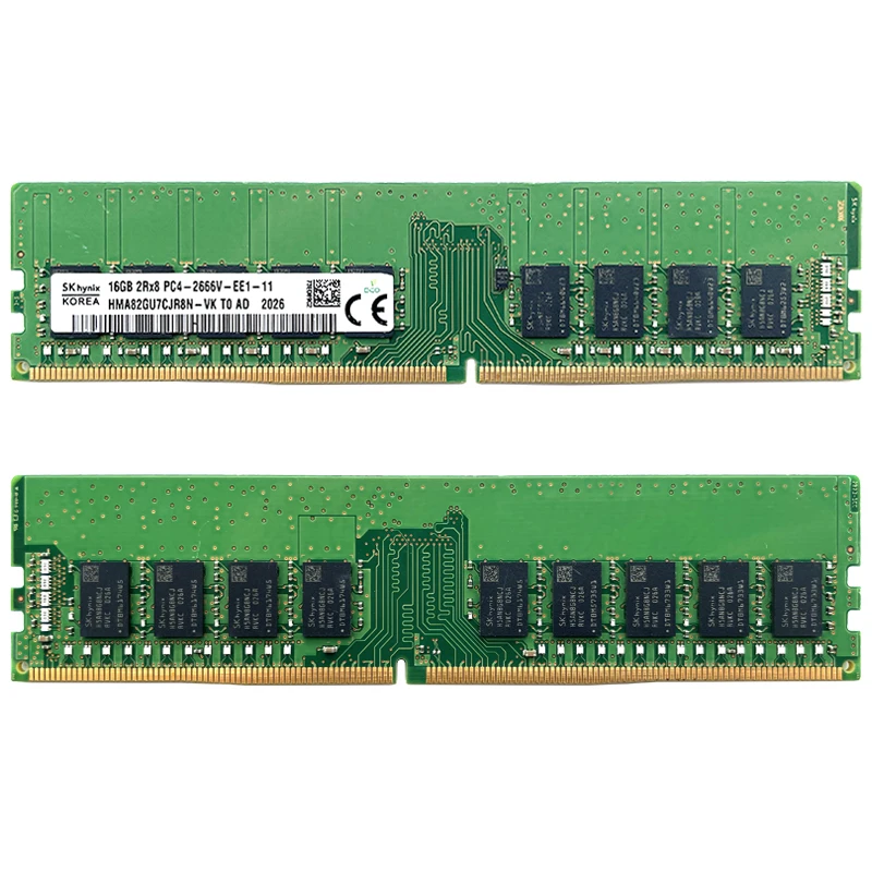DDR4 16GB 2枚 計32GB 　2666 SKhynix製チップ SK Hynix DDR4 16GB 2666MHz RAM 2Rx8 PC4 - 2666V 1.2V Desktop