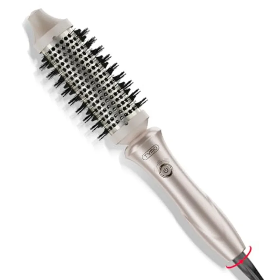 

Thermal Brush Curling Brush - STYLUX Blowout Volumizer with Flexi-Fit for Hair Straightening Heated Round Styler Tool Hair Stra