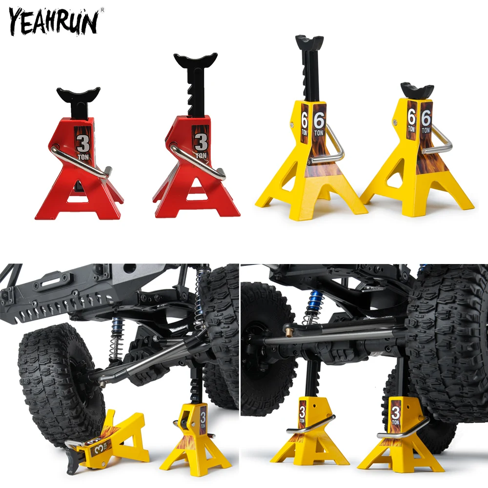 YEAHRUN 3 Ton 6 Ton Jack Axle Stand Lift Tool  For 1/10 SCX10 D90 TRX4 RC Crawler Car Diecasts Vehicles Model Parts Accessories