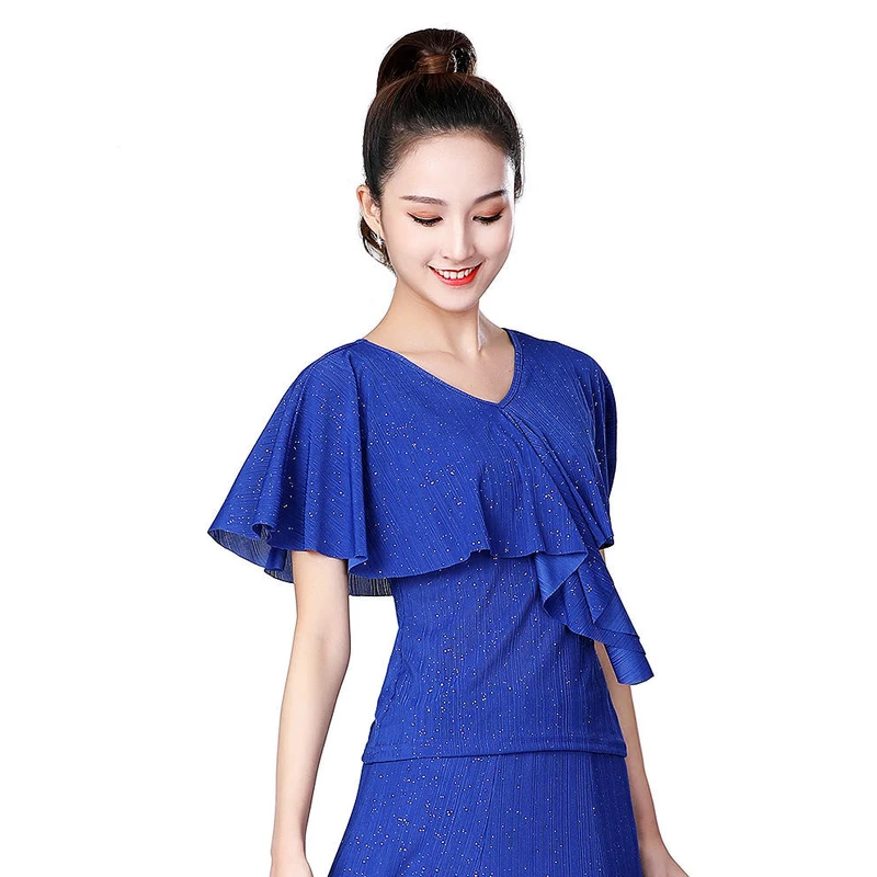 

2026 Summer Clothing Korean Fashion Ruffles Mesh Tops Slim Bright Silk T Shirt Short Sleeve Casual Women Shirt