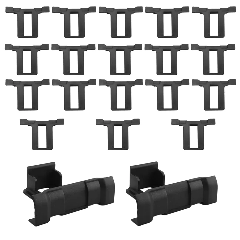 A44F-20PCS Painel Fotovoltaico Drenagem Fivela Placa de Superfície Painel Solar Clipe de Drenagem de Água Para Painel Solar Drenagem Preto 30Mm Dur