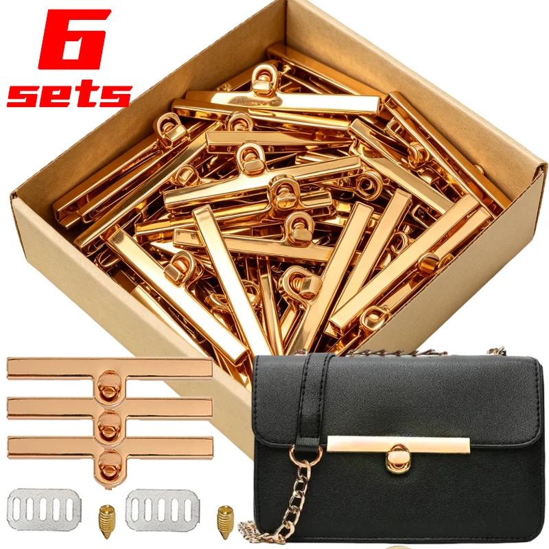 1/6sets 9.5CM Metal Fashion Clasp Turn Locks Twist Lock for Ladys' Handbag Craft Bag Replacement Purse DIY Handmade Bag Hardware