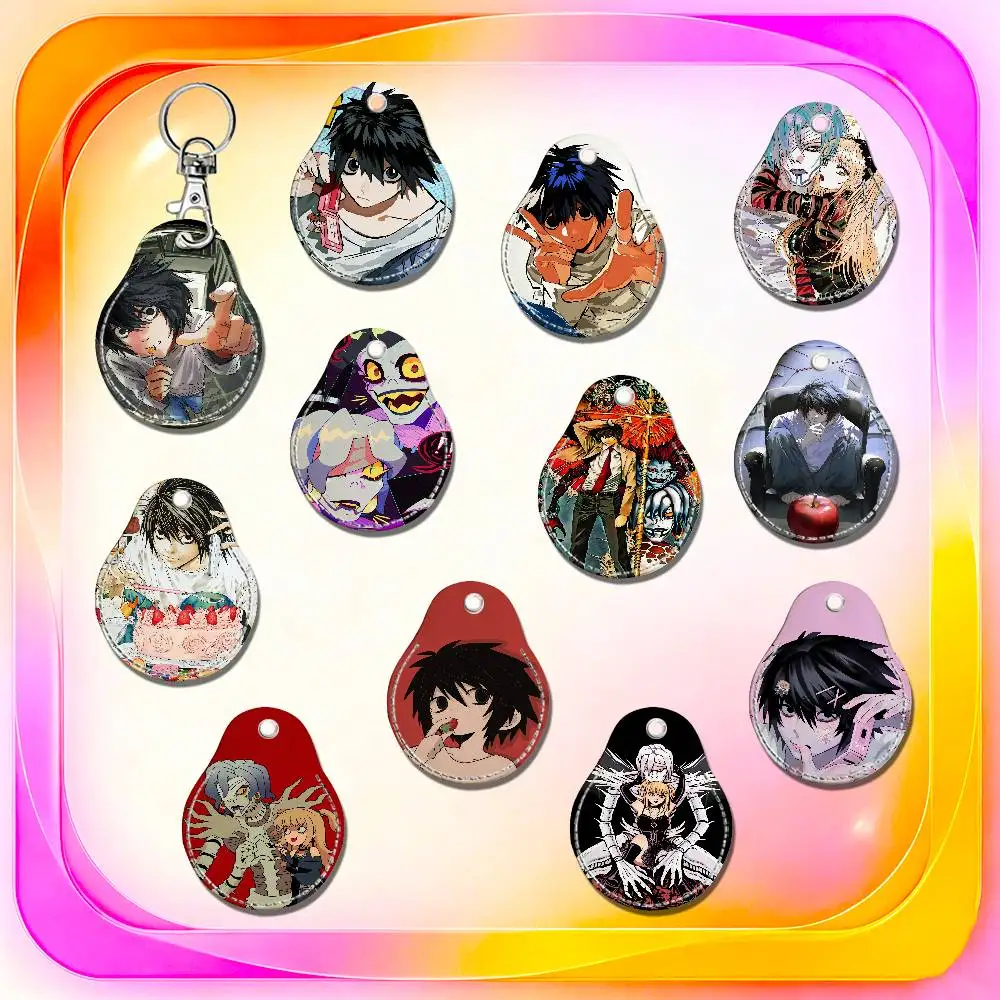 For Death Note L Lawliet Misa For AirTag Case Card Holder Keychain ID Credit Bank Access Badge For Air Tag Case Shell