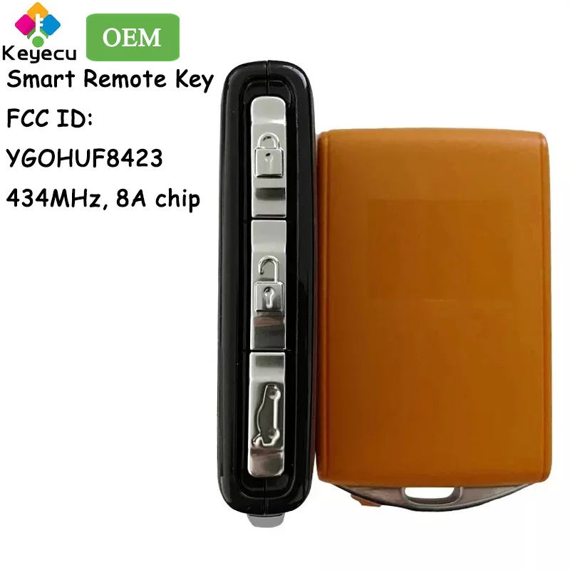 

KEYECU OEM Smart Remote Control Key With 433.92MHz FSK 8A Chip for Volvo S90 XC40 XC60 XC90 V60 V90 Fob FCC ID: YGOHUF8423