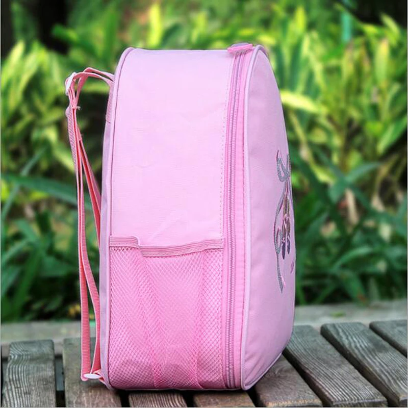 Rose / Pink Ballet Dance Bag Girl Kids Children Book Bag Waterproof School Gymnastics Bag Ballet Backpack Bag