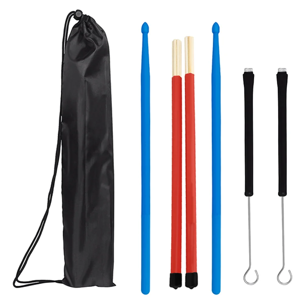 

Drum Stick Brush Set Comfortable Handle Longtime Play Durable Material Wooden Drumsticks Metal Percussion Accessories Music
