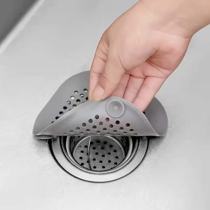 5‑Pack Random‑Color Hair Catcher Drain Filters, Universal Shower & Bathtub Drain Cover, Anti‑Clog Sink Strainer, Trap Hair & Debris for Kitchen, Bathroom Basin, Floor‑Drain, Household Plumbing‑Protection Supplies