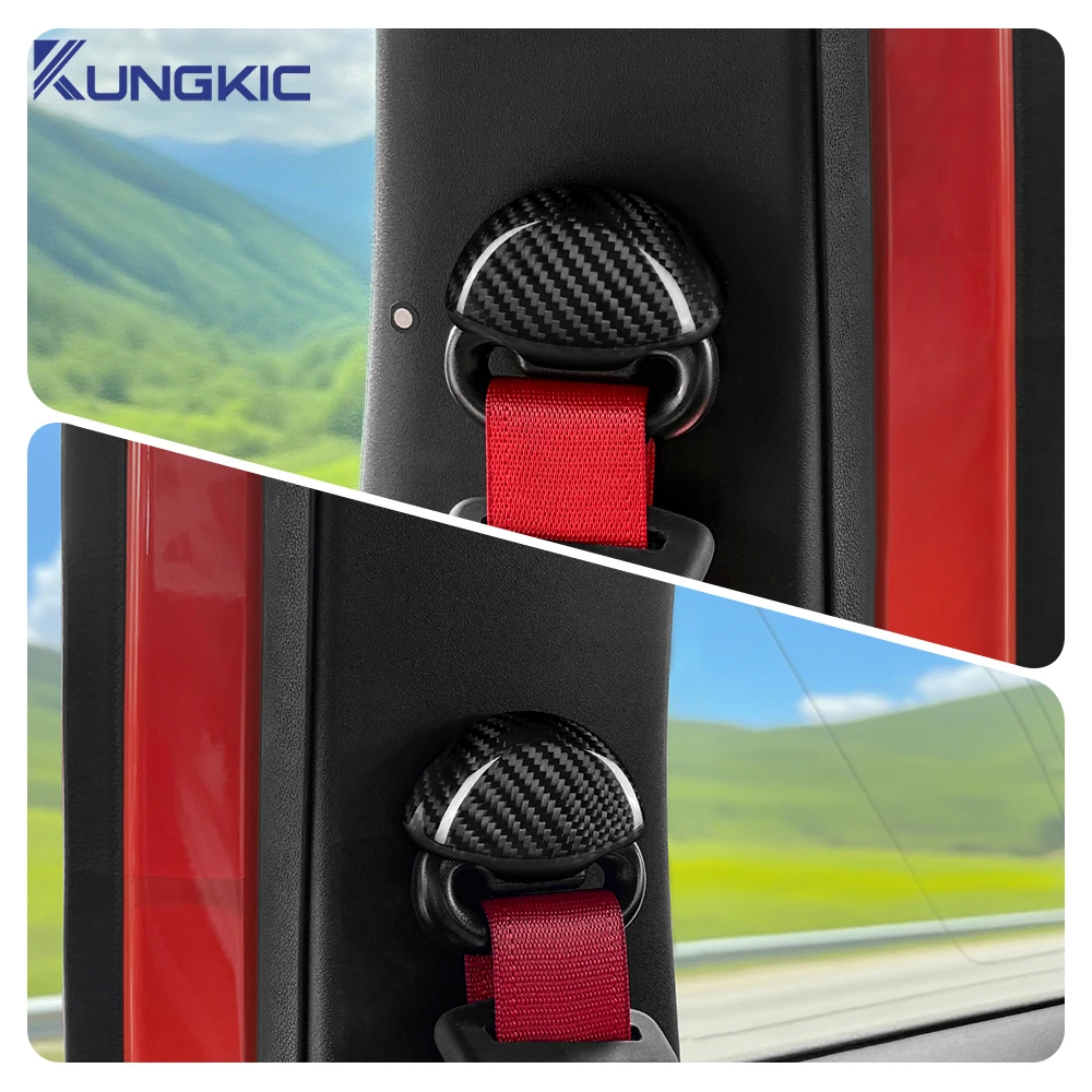 

Для Abarth 595 695 595C 695C Fiat 500 500C 2008 2009 2010 2011 2012 2013 2014 2015 2016 2017 2018-2024настоящая сухая наклейка из твердого углеродного волокна LHD RHD автомобильный ремень безопасности внутренняя 1 пара