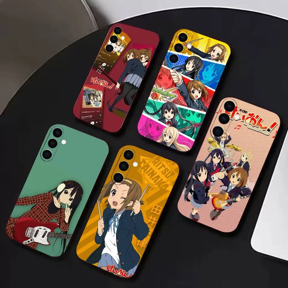 

Moe style K-ON Campus musics Phone Case Black Soft Silicone TPU For Samsung A72,A51,A70,A71,A53,A52,A73
