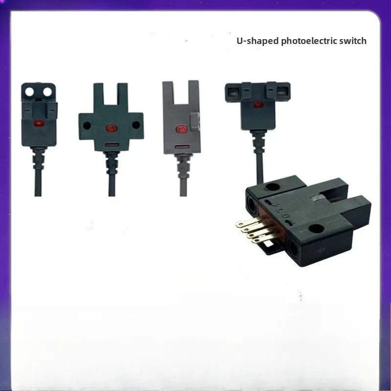 Industrial Workshop Object Detect Component Waterproof Slim U Shape Photoelectric Fitting With 5mm Detect Range Accessory