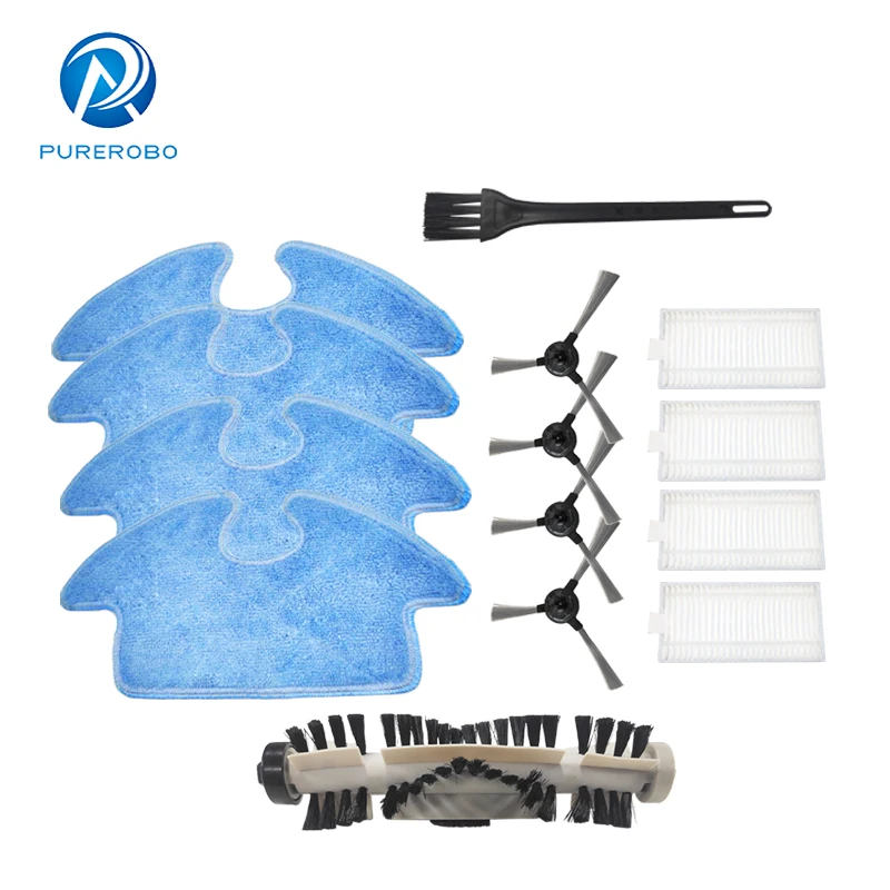 Cleaner Robot Parts Accessories Clean Mops Roller Brush Hepa Filter Side Brush ,For Purerobo F8/F8S/F6/F6S Robot Vacuum Cleaner