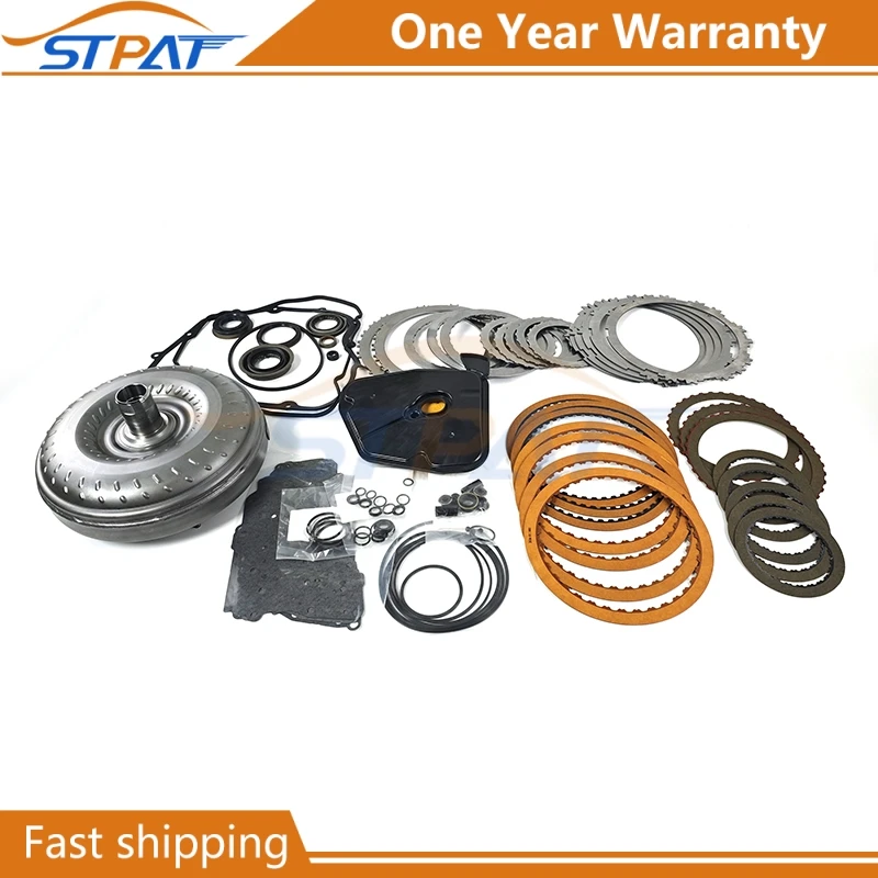 STPAT 6F35 Automatic Transmission Master Rebuild Repair Kit Gearbox Torque Converter for Ford 2.0 Displacement