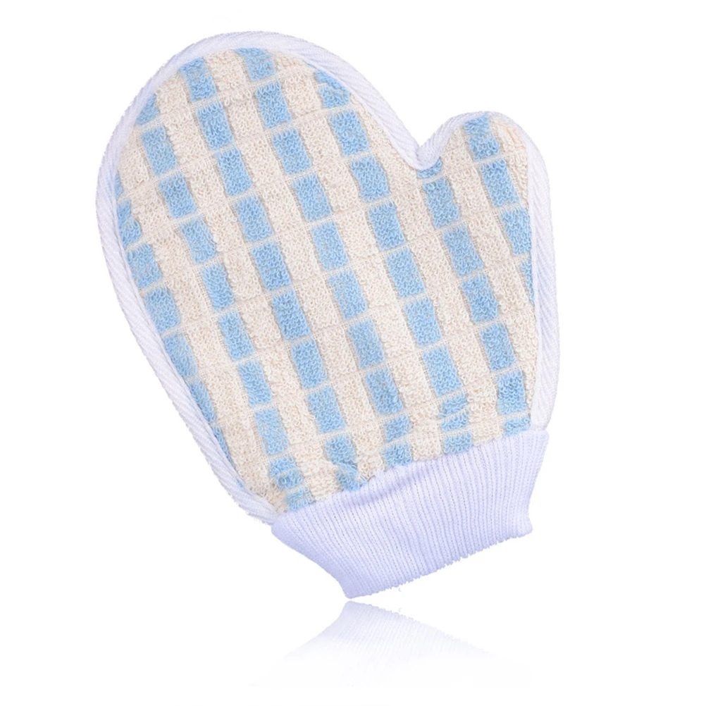 

4pcs Shower Glove Bath Brush Exfoliating Body Scrubber Deep Cleansing Plant Fiber Skin Renewal Tool For Back Cleaning