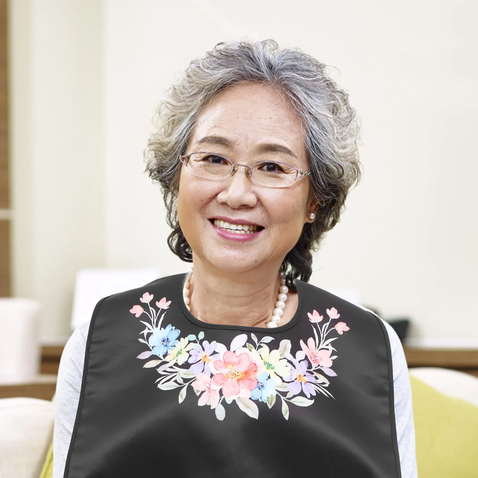 

Adult Elderly Bib for Mealtime Protection Large Washable Feeding Dinner Bib for Men Women Reusable Eating Apron