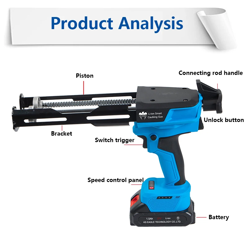 Ks Eagle New Style multifunktion ale elektrische Kartuschen pistole Glas klebe pistolen Lackier werkzeuge Leim dichtungen für Türen und Fenster