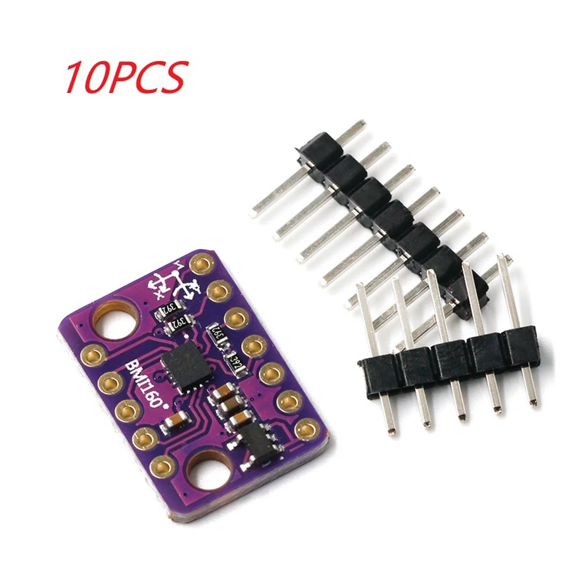 Módulo Sensor Acelerómetro Gravitacional Giroscópio, Taxa de 6 Eixos, IIC, I2C, SPI, Protocolo de Comunicação 3-5V, BMI160, 6DOF, 10Set