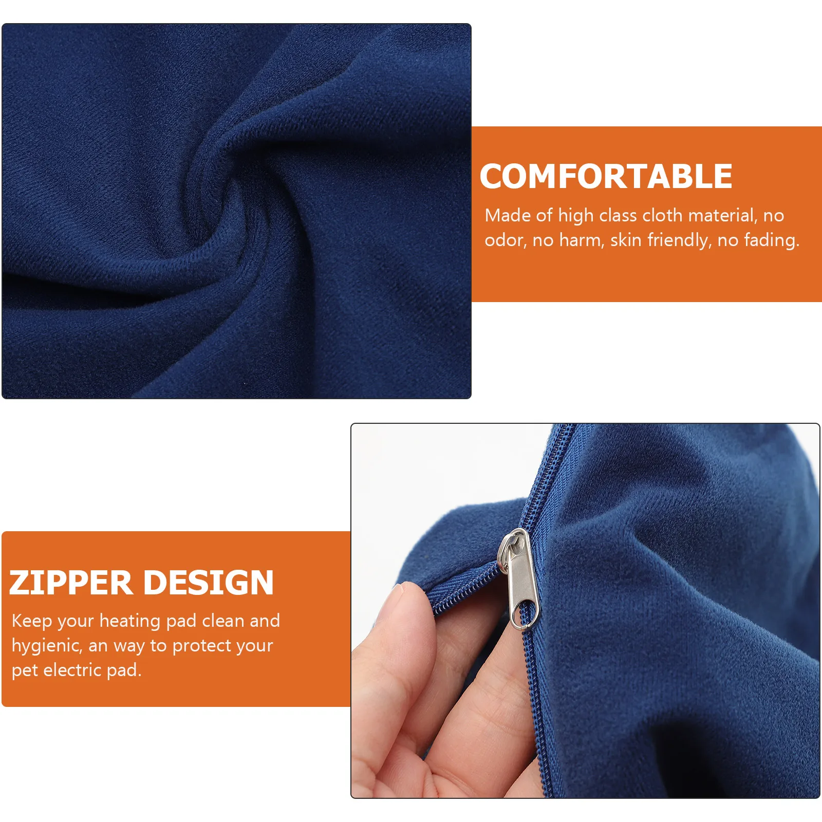 

Pet Heating Pad Cover Electric Warming Blanket Protector for Cat Dog Blue Mat Winter Supply Cozy Comfortable Heating Pad Pet