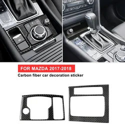 For Mazda Axela Atenza CX-4 2017-2018 Center Console Multimedia Panel Trim Car Stickers Car Styling Interior Accessories