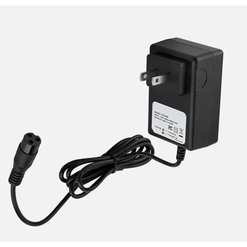24V 0.6A Electric Scooter Battery Charger for Razor E100 E125 E500S PR200 US Plu