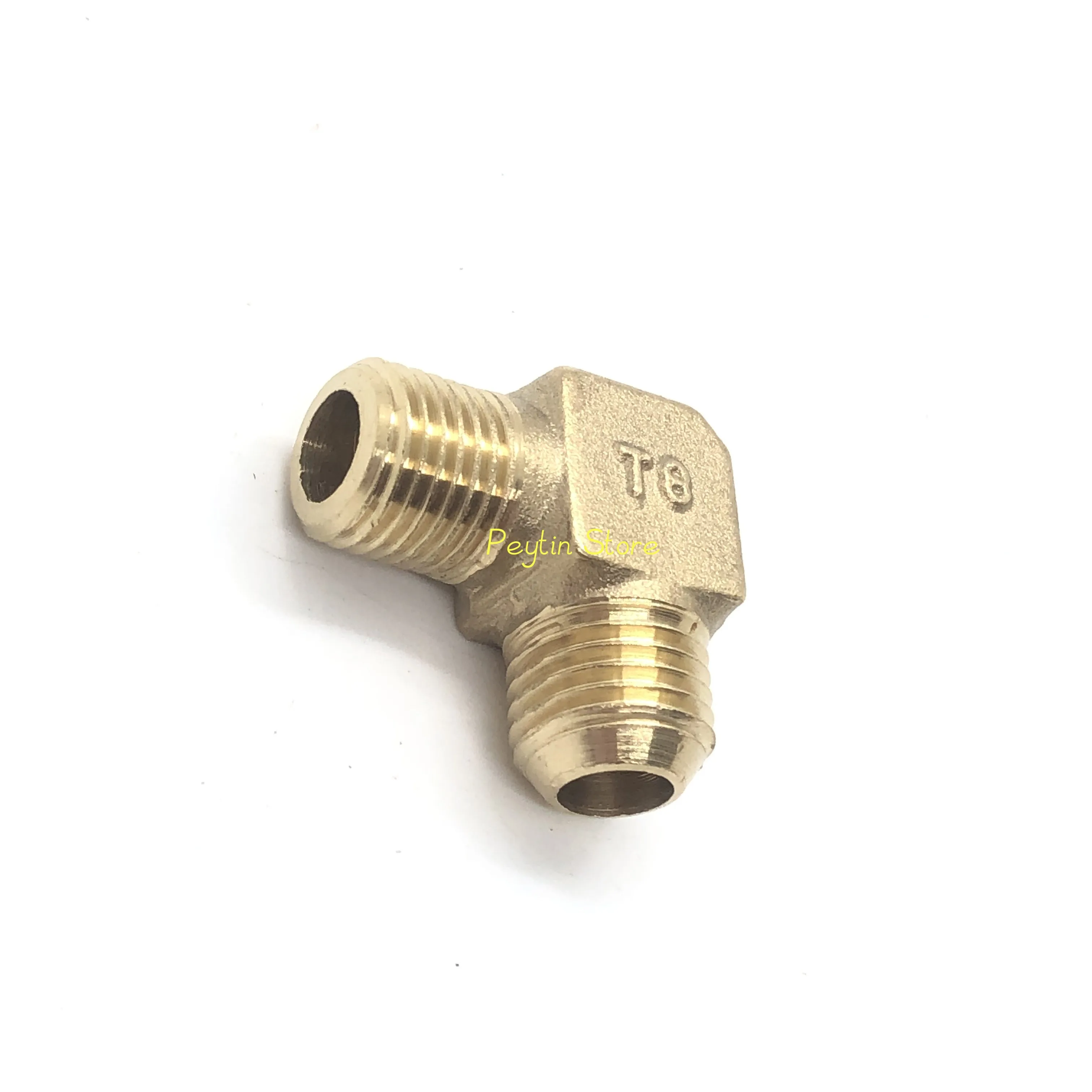 1/5/10Pcs M13 M14 Male Thread Oil-Free Air Compressor Mute Accessories Copper Seven-Shaped Elbow Oil-Free Cylinder Head Joint