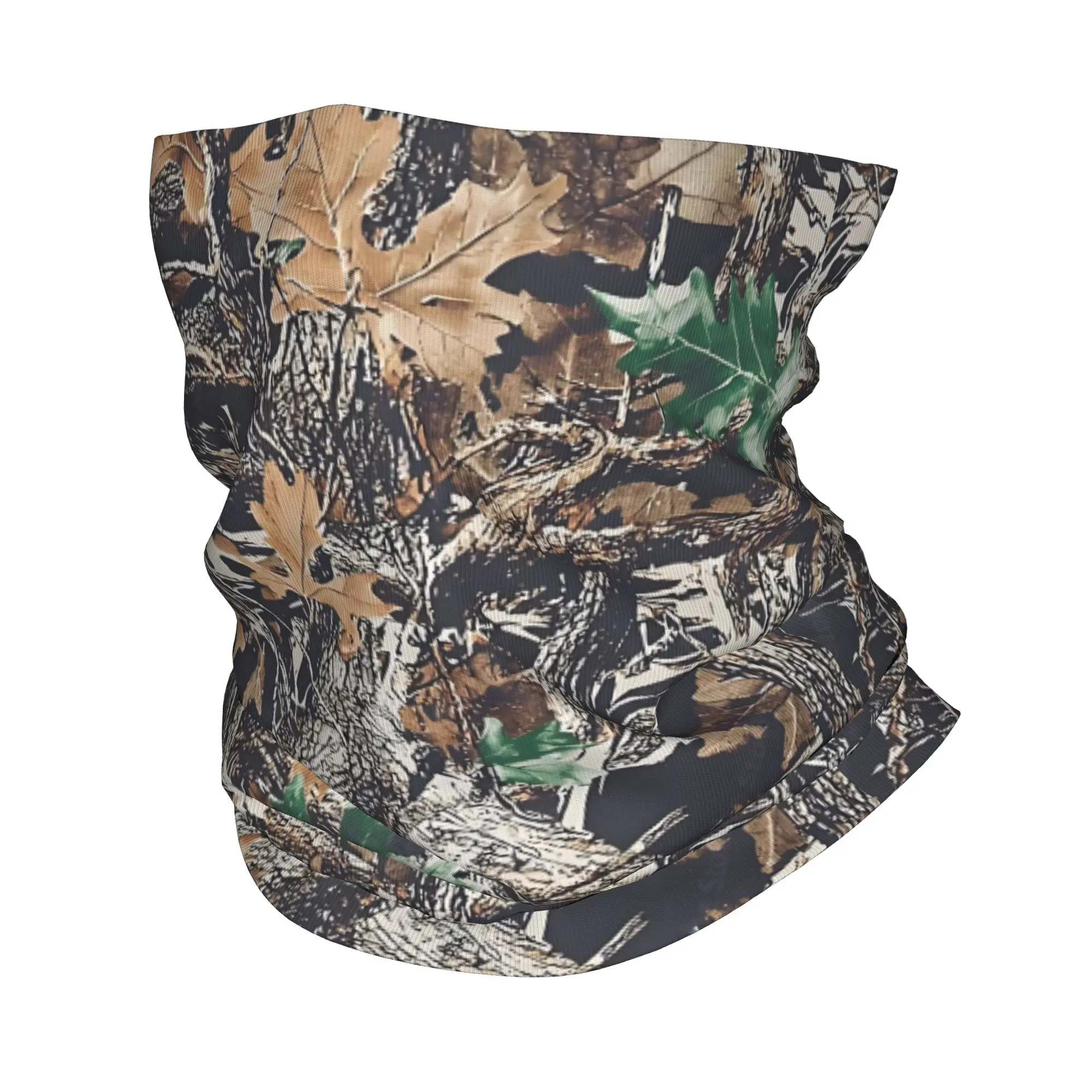 

Камуфляжная камуфляжная зимняя повязка на голову из настоящего дерева на заказ, теплая повязка на голову для женщин и мужчин, походный велосипедный шарф-труба, военная бандана для лица, гетры
