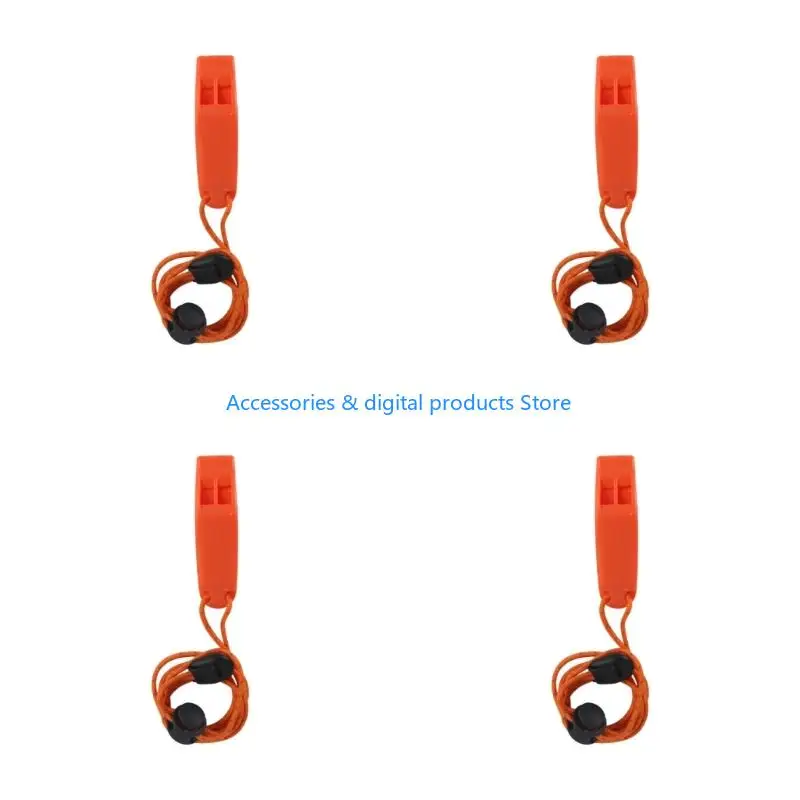 77JD 4pcs Safety Signaling Emergency 120dB Loud for Kayaking Fishing Boating Swimming Portable