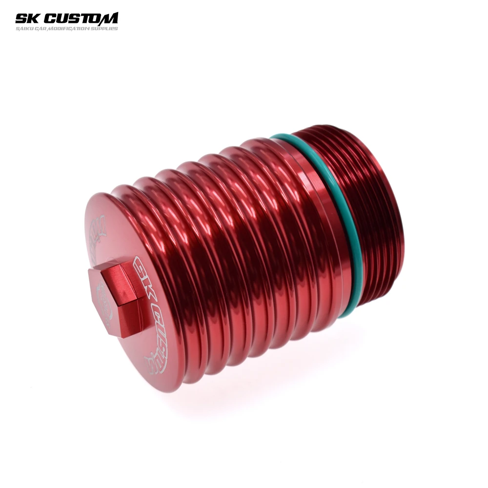 Skcustom para peugeot 106 206 307 capa de filtro de óleo liga de alumínio estendida caixa de filtro de óleo para citroen c2c3 carro modificado escudo