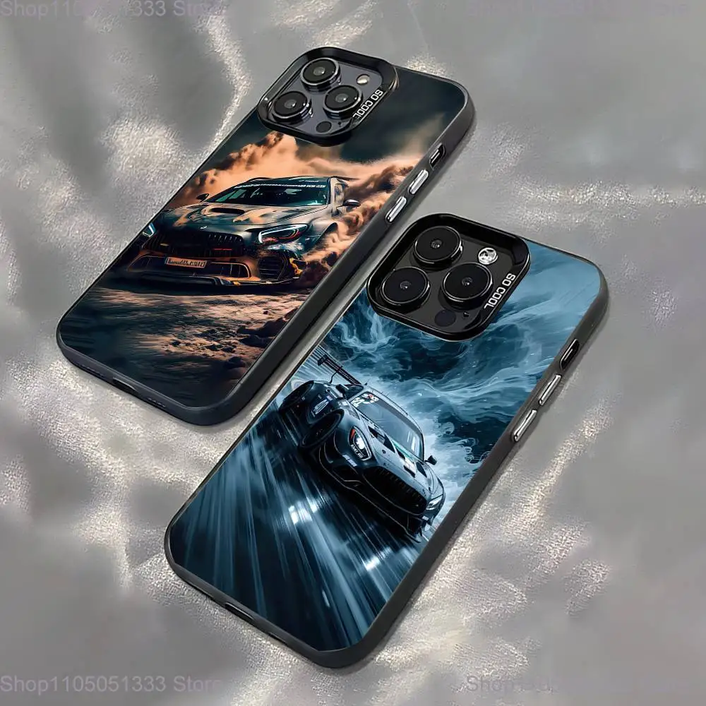 

Cool Car M-Mer-ce-des-S Phone Case For iPhone 16,15,14,13,12,11,Pro,XS,Max,Plus,Mini,SE Black Candy Matte Shockproof Cover