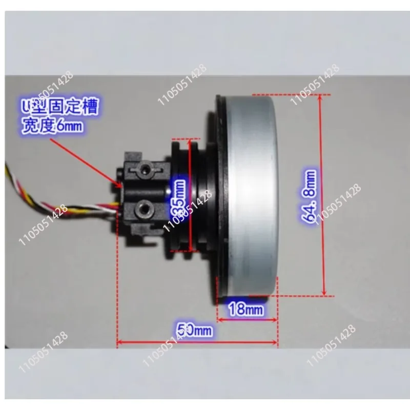 1PCS Neodymium strong magnetic external rotor 65mm servo hub motor 485 bus control