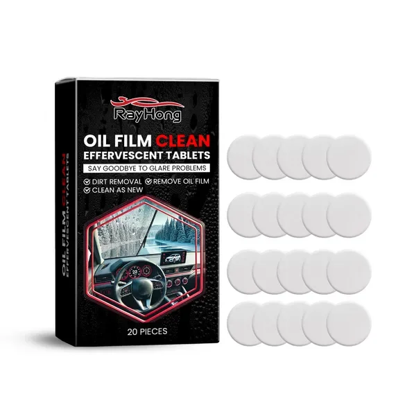 

Таблетка для очистки стеклянной масляной пленки Rayhong, таблетка для очистки масляной пленки переднего внутреннего лобового стекла, удаление пятен, осветляющая