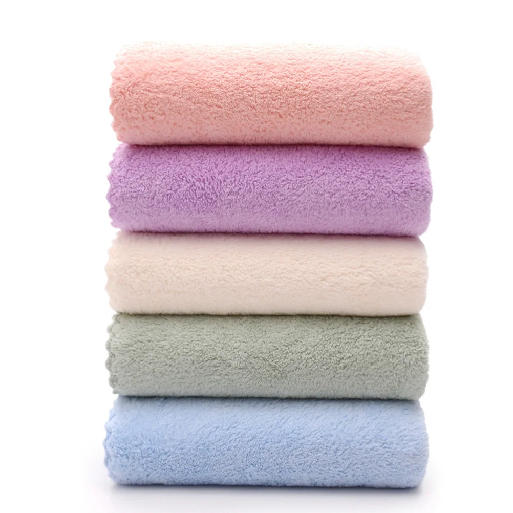 

10pcs Coral Velvet Makeup Remover Towels Soft Premium Absorbent Reusable Travel Home Machine Wash Dry Facial Cleaning Washcloth