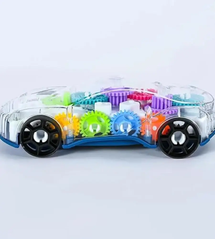 Baby toys Toddler Police Car Electric Vehicle Toy Auto Driving Transparent Gears Music Lights Cars Toys for Kids Boys