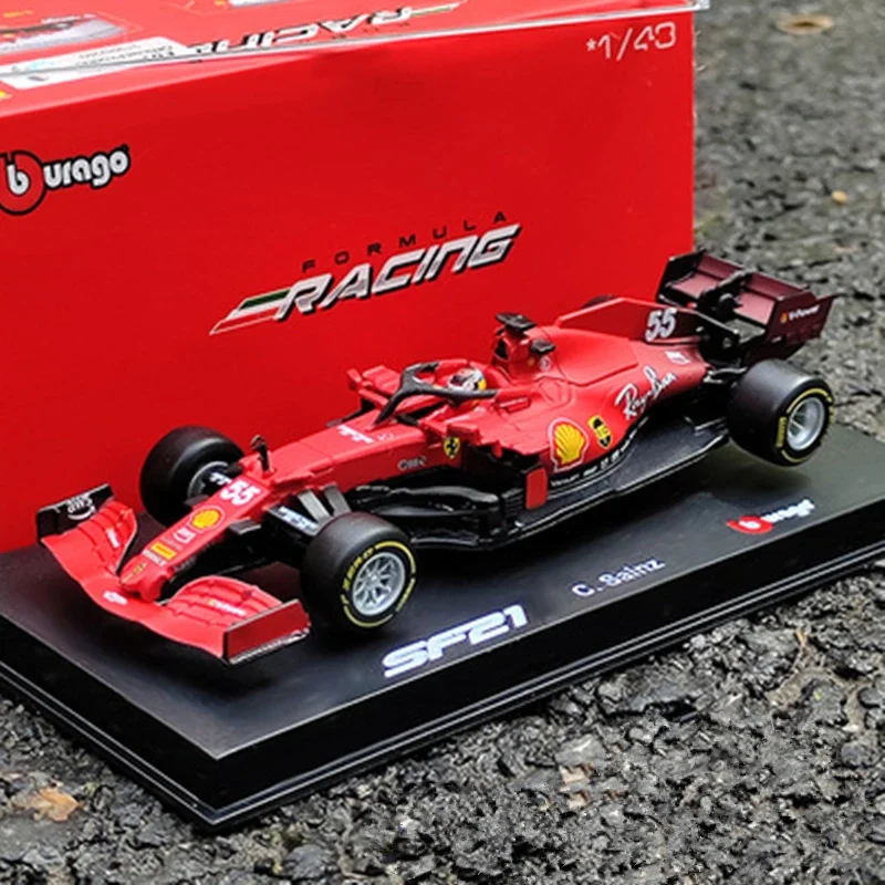 Bburago 1:43 Hardcover Edition 2019 Ferrari SF90 SF1000 #16 #5 SF90 SF71H SF16H #7 F1 Formula Alloy Racing Car Model Simulation