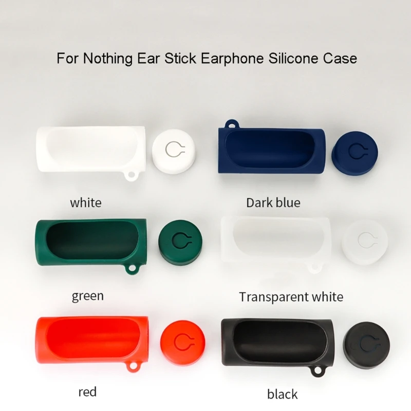 Per niente custodia per auricolari custodia protettiva per cuffie compatibile con Bluetooth custodia morbida per auricolari in Silicone antipolvere con gancio