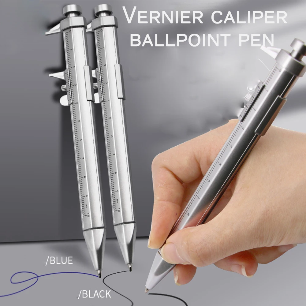 3PCS Multifunction Caliper Pen Ball-Point 0.5mm Ballpoint Pen Gel Ink Pen Vernier Caliper Roller Ball Pen Creativity Stationery