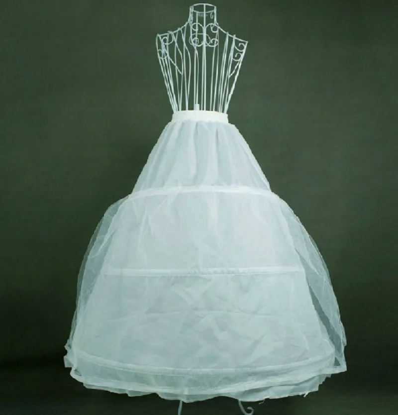 

MANRAY Petticoats For Wedding Dress 3 Hoops 2 Layer Wedding Accessories Crinoline Underskirt For Ball Gown In Stock