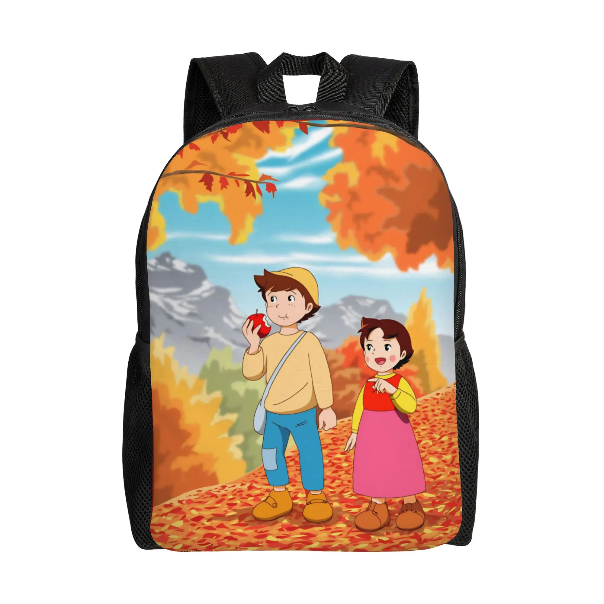 Mochila Heidi & Friend Autumn Alpine Walk, mochilas universitarias, mochilas escolares Kawaii para mujer, mochila transpirable de diseñador