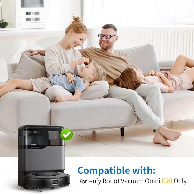 A26T-14 упаковка мешков для пыли для робота-пылесоса Eufy C20 Omni, одноразовые вакуумные мешки большой емкости