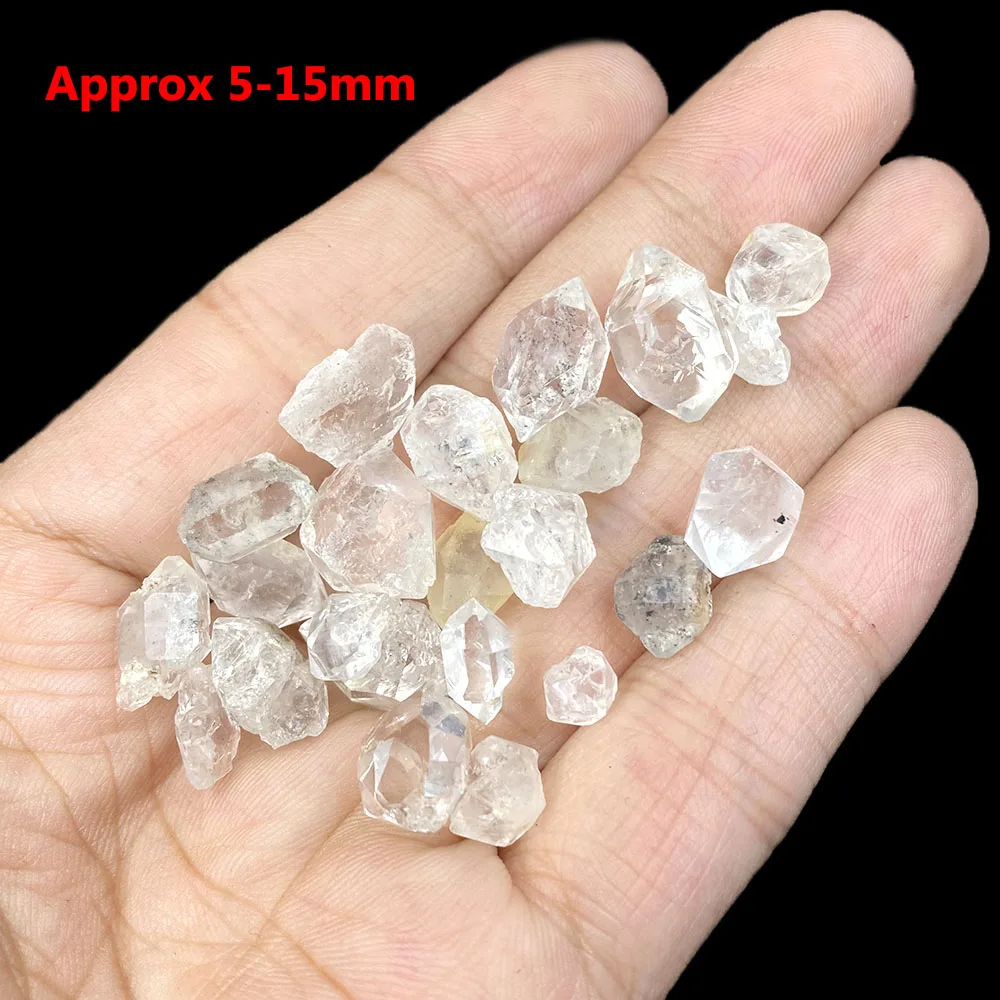 Raw Pakisten Herkimer Diamond Specimen Natural Crystal Real Stone Reiki Gemstone Pendant For Jewelry Making DIY Healing Gifts