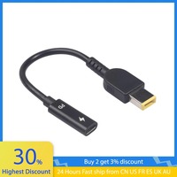 DC USB Type C  Female to Square DC Male Adapter Connector For Lenovo Thinkpad Dell Hp Asus Laptop Adapter 20V Square Plug