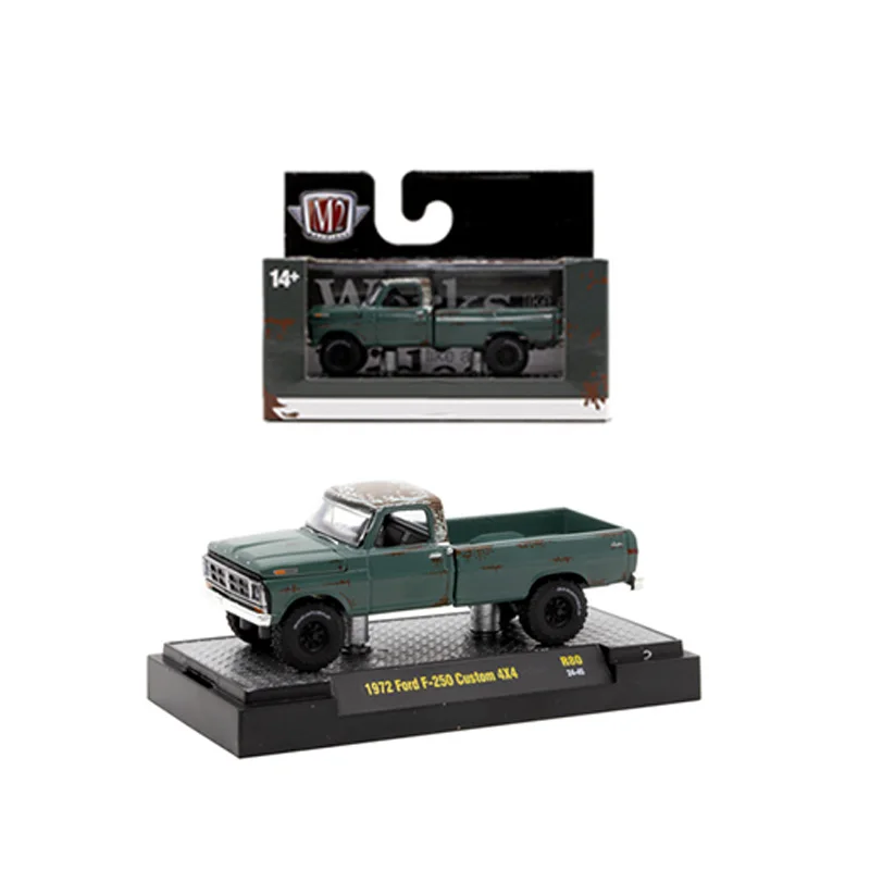 

M2 Machines 1:64 1972 F-250 Custom 4X4 Модель автомобиля из сплава Коллекция украшений Совершенно новый с упаковкой