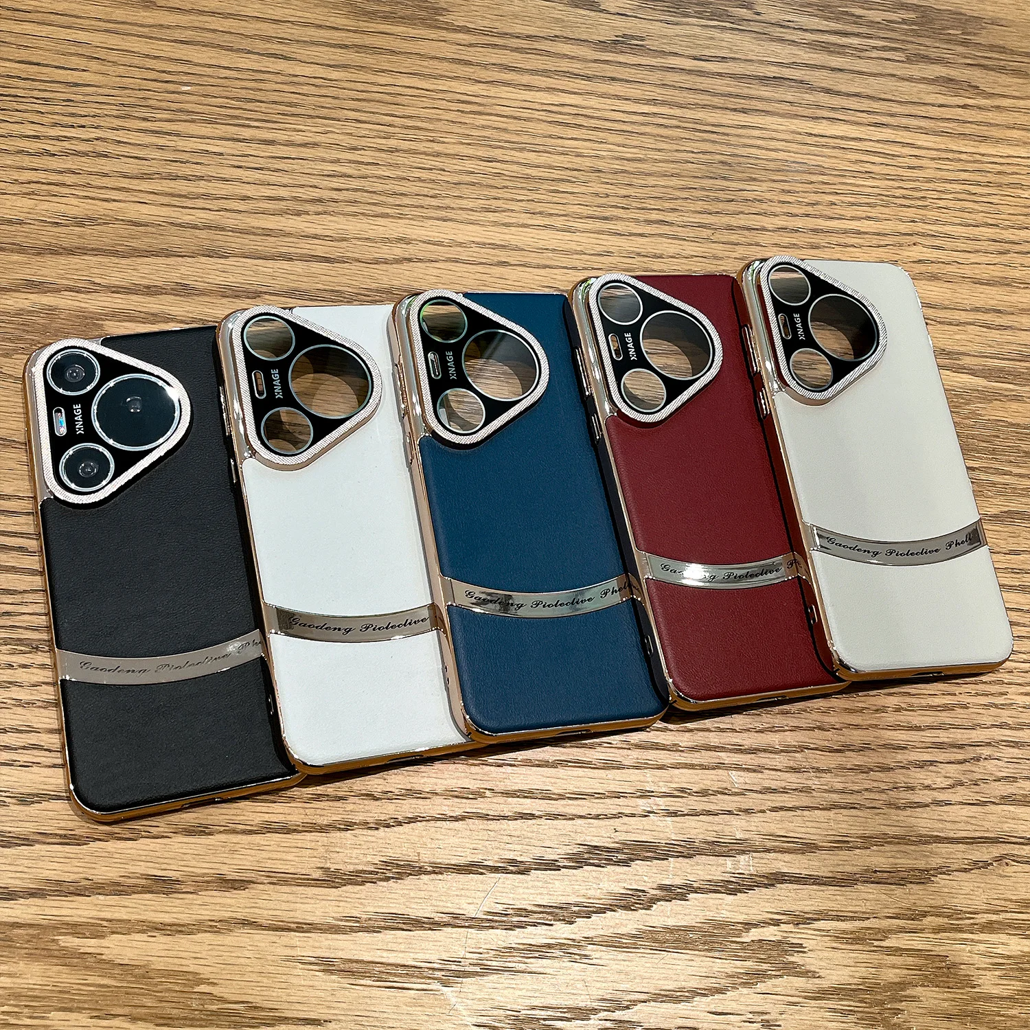 

Shockproof Electroplating Leather Matte Hard Case For Huawei Pura 70 Pro 80 Pro, Slim Built-in Camera Protection Phone Cover