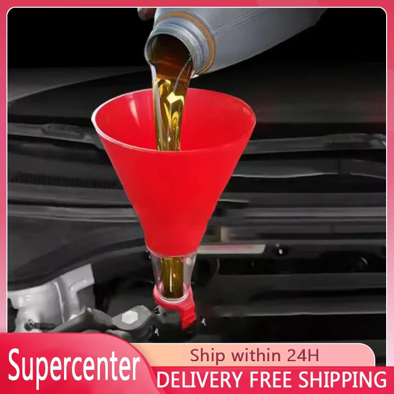 

Автомобильная пластиковая воронка для моторного масла, бензиновая воронка, оборудование для наполнения, регулируемый инструмент для дизельной тормозной жидкости, аксессуары для автогрузовиков