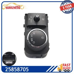 Headlight Fog Light Lamp Control Switch 25858705 for Cadillac GMC Sierra Yukon Chevrolet Silverado Suburban Black 15926099